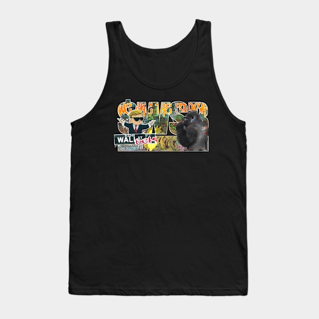 smoking ape - we like the stock - buy the dip - wall street bets graffiti Tank Top by Pixel-High